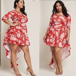 Forever 21 Plus Size Floral High-Low Dress
